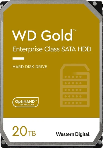 Жесткий диск WD SATA-III 20TB WD202KRYZ Server Gold 512E (7200rpm) 512Mb 3.5" [WD202KRYZ] фото 1