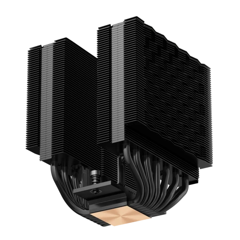 Кулер для процессора/ CPU Cooler PCCooler RT720 TC BK (270W, 4-pin PWM, 157.5mm, Al/Cu, 7x6mm, 2x120mm, 73.32CFM, 34.9dBA, 2200RPM, S: 1851/1700/1200/115X, AM5/AM4, black) фото 4