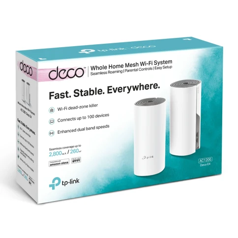Точка доступа/ AC1200 Whole-Home Mesh Wi-Fi System, Qualcomm CPU, 867Mbps at 5GHz+300Mbps at 2.4GHz, 210/100MbpsPorts, 2internalantennas, MU-MIMO фото 5
