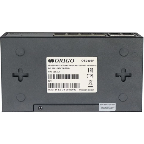 Коммутатор/ Smart Managed L2 PoE Switch 4 x 1000Base-T PoE+, 2 x 1000Base-T, PoE-60W budget фото 3