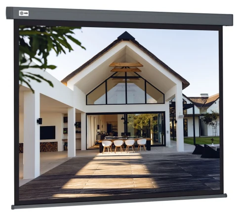 Экран Cactus 206x274см Wallscreen CS-PSW-206X274-SG 4:3 настенно-потолочный рулонный серый фото 1