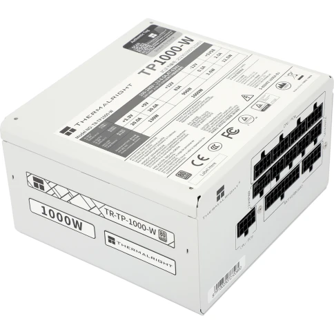 Блок питания 1000W/ Power Supply Thermalright, 1000W 80+ Platinum (ATX, 3.0, PCIe 5.0, Full modular, 1x24(20+4)pin, 1xCPU 8(4+4)pin, 2xPCIe*2 8(6+2)pin, 1x12VHPWR PCIe 5.0 12+4pin 600mm, 10xSATA3, 5xMOLEX4pin, Active, 120x120mm, 150x140x86mm, APFC, OPP, O фото 5