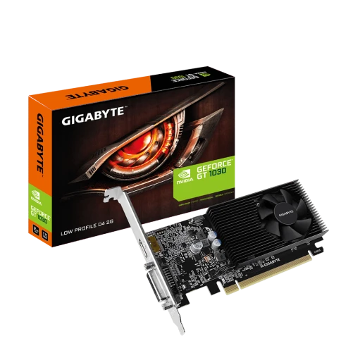 Видеокарта/ VGA GIGABYTE NVIDIA GeForce GT 1030 2GB, DDR4/64-bit, PCIe 3.0, 1xDVI-D, 1xHDMI 2.0, 1-slot фото 1
