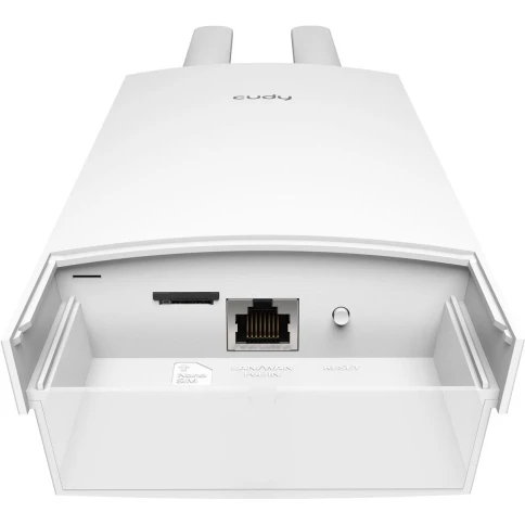 Усилитель Wi-Fi/ AC1200 WiFi Outdoor Repeater, Access Point, 867Mbps at 5GHz + 300Mbps at 2.4GHz, 1 x 100Mbps RJ45, 2 Detachable Antennas, 24V passive PoE, IP65 Waterproof, lightning protection, 24V passive PoE adapter included фото 3