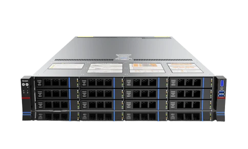 Серверная платформа/ Gooxi SL201-D12R-NV-G5 2U 12 bay platform based on Intel 6th Gen, with SAS/SATA/NVME backplane, 2pcs of PCIe 5.0x16; 2xPCIe 5.0x8, 2x 2.5" rear NVMe, 1300W 1+1 PSU, EU power cables, rail kit фото 1