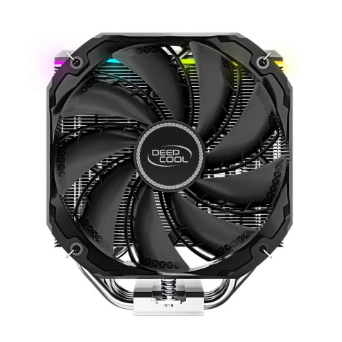 Вентилятор Deepcool AS500 PLUS RTL {6} (727071) (Height 164mm, 6mm x 5pcs, Fan 140mm*2, 500;1200RPM ±10%,  29.2 dB(A), 4-pin PWM, TDP 220W, Screw, Socket AMD AM4, Intel LGA 2066/2011-v3/2011/1700/1200/115x) {8} фото 3