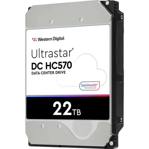 Жесткий диск/ HDD WD SAS Server 22Tb Ultrastar DC HC570 7200 12Gb/s 512MB 1 year warranty (replacement WUH722020BL5204, MG10SCA20TE, ST20000NM002D, ST20000NM007H) фото 3
