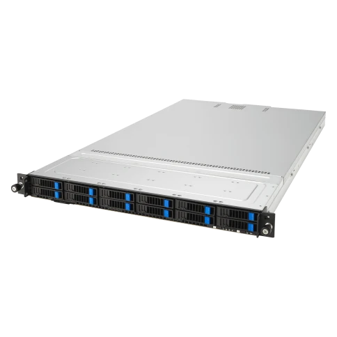 Серверная платформа/ ASUS RS700A-E12-RS12U, 1U, 2 x LGA6096 400W, 24 x DDR5 4800, 12x 2.5"  hsb NVMe, 1 x dual-slot GPU, 2 x M.2 2280, 3x PCIe Gen5 slots + 1 x internal RAID slot , 1 x Dual Port Intel X710-AT2 10G LAN, 1+1 2600W фото 1