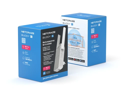 Wi-Fi Mesh-ретранслятор/ Mesh-ретранслятор Wi-Fi AX3000  2,4 ГГц/  5 ГГц, 1x1000 Мбит/с Ethernet фото 5