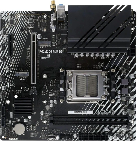 Материнская плата Biostar B850MT2-E DJ SocketAM5 AMD B850 2xDDR5 mATX AC`97 8ch(7.1) 2.5Gg RAID+HDMI+DP фото 1