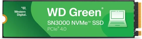 Твердотельные накопители/ WD SSD Green SN3000, 500GB, M.2(22x80mm), NVMe, PCIe 4.0 x4, QLC, R/W 5000/4100MB/s, TBW 100, DWPD 0.2 (12 мес.) фото 5