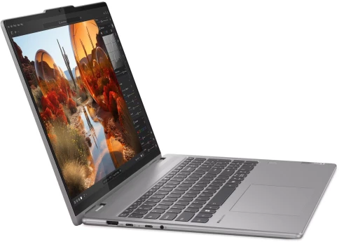 Lenovo Yoga 7 2-in-1 16AHP9 16"(1920x1200 IPS)/Touch/AMD Ryzen 7 8840HS(3.8Ghz)/16384Mb/512PCISSDGb/noDVD/Int:AMD Radeon 780M/Cam/BT/WiFi/71WHr/war 1y/1.99kg/arctic grey/Win11Home_ENG + 65W, с гравировкой фото 3