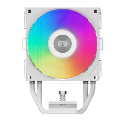 Кулер для процессора/ CPU Cooler PCCooler R400 ARGB WH (180W, 4-pin PWM, 133mm, Al/Cu, 4x6mm, ARGB, 1x92mm, 40.94CFM, 30dBA, 2200RPM, S: 1851/1700/1200/115X, AM5/AM4, white) фото 1