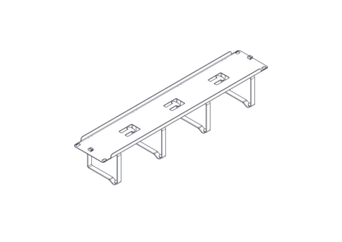 Horizontal Cable Organizer Uniprom Series, 2U, Steel Rings фото 5