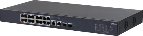 Коммутатор Dahua DH-CS4218-16ET-135 (L2) 16x100Мбит/с 2xКомбо(1000BASE-T/SFP) 16PoE 135W управляемый фото 1