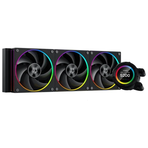 Система водяного охлаждения ID-Cooling SL360 ARGB Soc-AM5/AM4/1200/1700/1851 черный 4-pin 14-30dB Al+Cu LCD 350W Ret [SL360] фото 12