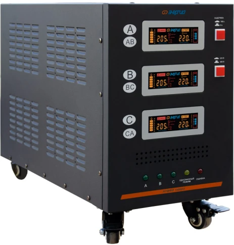 Стабилизатор Hybrid - 15 000/3 Энергия II поколение/ Stabilizer Hybrid - 15,000/3 Energy II generation фото 4