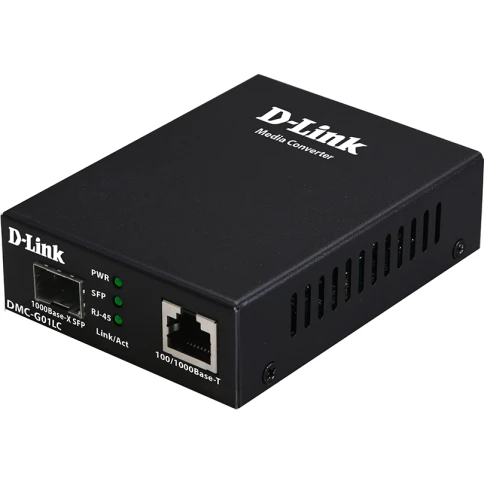 Медиаконвертер/ DMC-G10SC Media Converter 1000Base-T to 1000Base-LX, SC, Single-mode, 1310nm, 10KM, Stand-alone фото 1