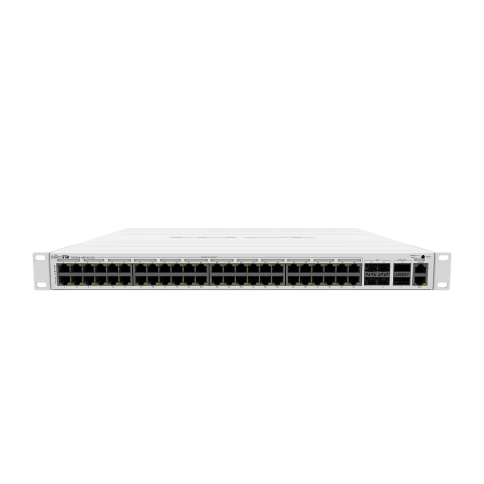 Коммутатор/ CRS354-48P-4S+2Q+RM Cloud Router Switch with 48 Gigabit ports PoE, 1x 10/100 Ethernet, 48x 10/100/1000 Ethernet, 4х SFP+ (10G), 2х QSFP+ (40G), 64 MB RAM, 750W PSU, RouterOS L5 фото 1