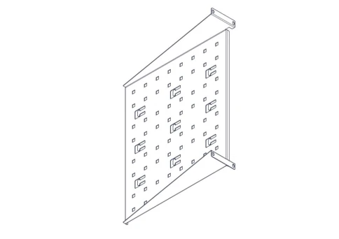 Фиксированная полка Systeme Electric, серия Uniprom, 2U, 450мм, до 15кг фото 5