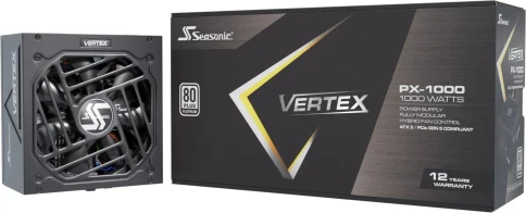 Блок питания Seasonic ATX 1000W VERTEX PX-1000 80+ platinum (20+4pin) APFC 135mm fan 18xSATA Cab Manag RTL [VERTEX PX-1000 12102PXAFS] фото 3