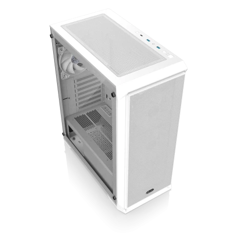 Корпус без блока питания/ Case Raijintek ARCADIA 41-MS4, Midi-Tower, TG, 1x120mm + 3x120mm ARGB, 2xUSB-A 3.0 + 1xUSB-C, ATX, mATX, mITX White фото 2