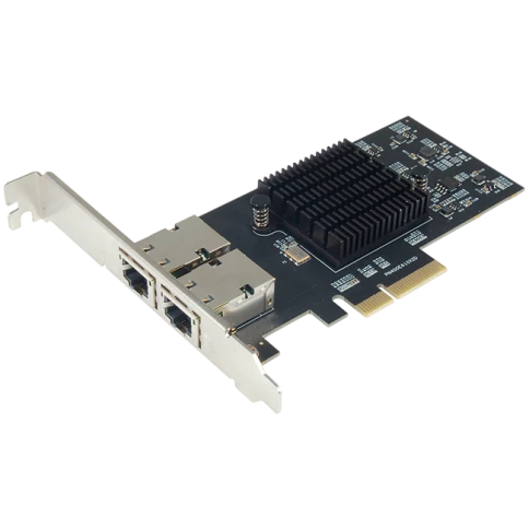 Сетевая карта/ 10G Dual RJ-45 PCIe Gen4 x4 5-Speed Multi-Gigabit Network Adapter (Intel E610-XAT) фото 1