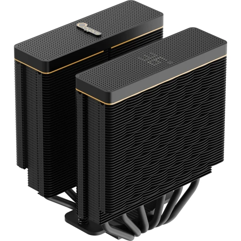 Кулер для процессора/ CPU Cooler Ocypus Iota A62 BK (260W, 4-pin PWM, LED temp., 158mm, Al/Cu, 6x6mm, 2x120mm, 77CFM, 29dBA, 2000RPM, S: 1851/1700/1200/115X, AM5/AM4, black) фото 6