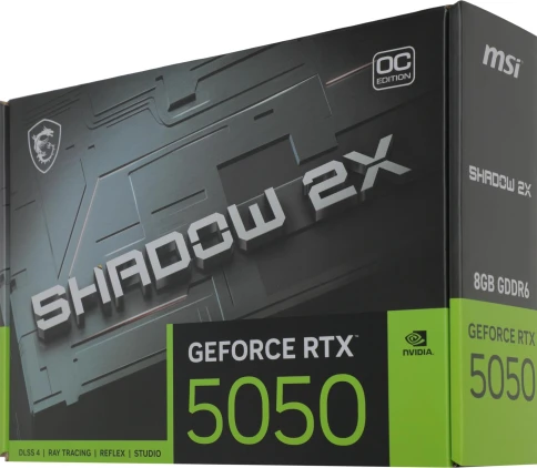 Видеокарта MSI PCI-E 5.0 RTX 5050 8G SHADOW 2X OC NVIDIA GeForce RTX 5050 8Gb 128bit GDDR6 2602/20000 HDMIx1 DPx3 HDCP Ret фото 8
