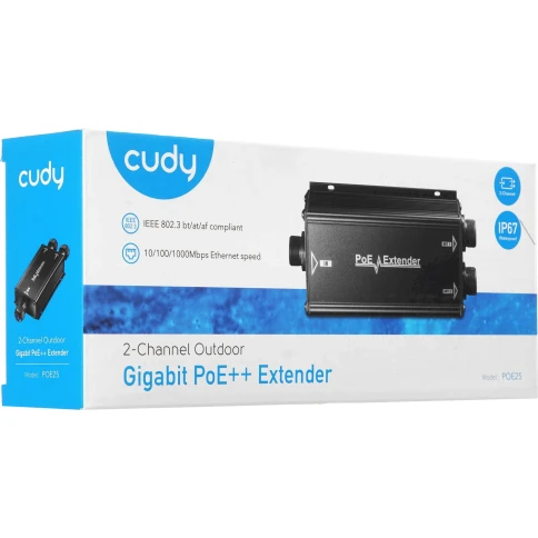 Уличный удлинитель PoE/ 2-Channel Gigabit PoE++ Outdoor Waterproof Extender фото 6
