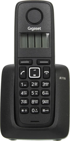 Р/Телефон Dect Gigaset A116 RUS черный АОН фото 3
