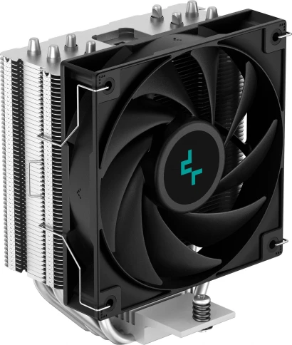 Кулер Deepcool AG400 Soc-AM5/AM4/1200/1700/1851 серебристый/черный 4-pin 18-31.6dB Al+Cu 220W 614gr Ret (R-AG400-BKNNMN-G-1) [R-AG400-BKNNMN-G-1] фото 1
