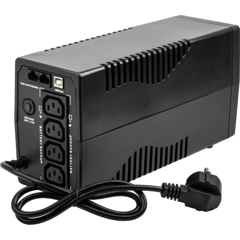 ИБП ONTEK 3S 850 ВА/480 Вт линейно-интерактивный ИБП с функцией AVR, выход C13x4 шт, LCD, USB/RJ45, 7,5Ач х 1шт/ ИБП ONTEK фото 2