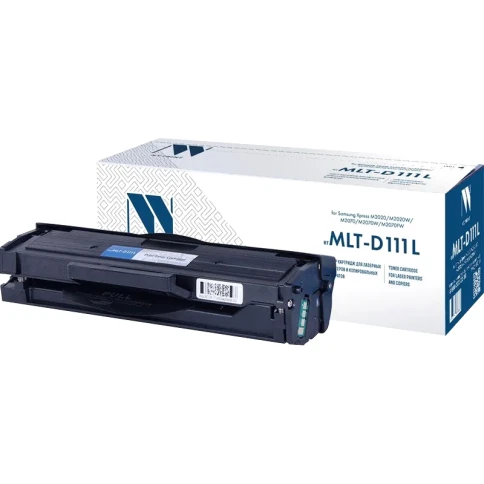 -/ Тонер-картридж NVP NV-MLT-D111L для Samsung Xpress M2020/ M2020W/ M2021/ M2021W/ M2022/ M2022W/ M2070/ M2070F/ M2070FW/ M2070W/ M2071/ M2071F/ M2071FH/ M2071FW (1800k) фото 2