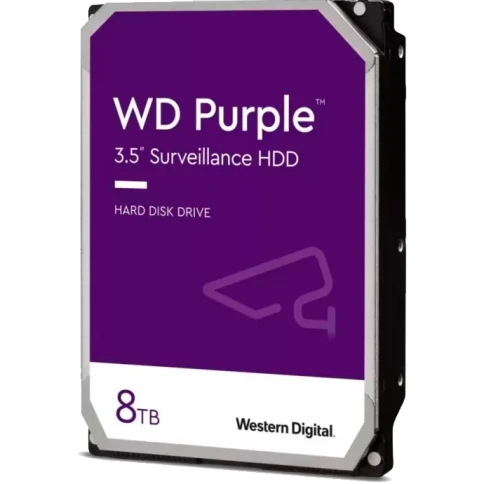 Жесткий диск/ HDD WD SATA3 8Tb Purple 5640 256Mb 1 year warranty фото 1