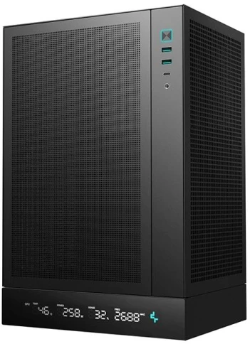 Корпус Deepcool CH170 DIGITAL черный mATX 1x120mm 1xUSB2.0 1xUSB3.0 audio bott PSU [R-CH170-BKNPI0D-G-1] фото 6