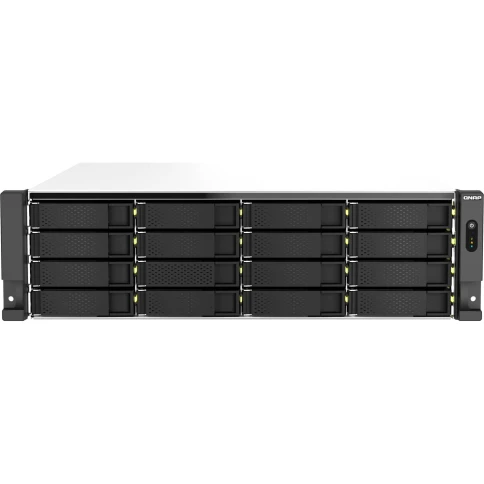 Сетевое хранилище без дисков/ ENTERPRISE QNAP TS-h2287XU-RP-E2336-32G QuTS hero NAS, Xeon E-2336 6C 12T 2.9-4.8GHz, 32 GB ECC DDR4 (2 x 16 GB) up to 128GB (4 x 32 GB), 22-bay (16 x 3.5-inch SATA + 6 x 2.5-inch SATA), 2x10 GbE, 2x2.5 GbE, 3xPCIe Slot (2 x фото 2