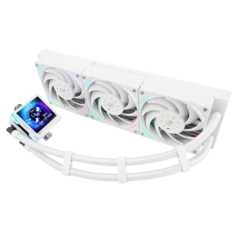 Система жидкостного охлаждения/ Water Cooling System Thermalright Elite Vision 360 (360mm, LED, White, ARGB/ Fans: 3x120mm, 69CFM, 27dBA, 2150RPM/ Pump height 63mm, Rad thickness 27mm/ S: 1700, 1200, 1851, 115X, 2011, 2066, AM5, AM4) фото 3
