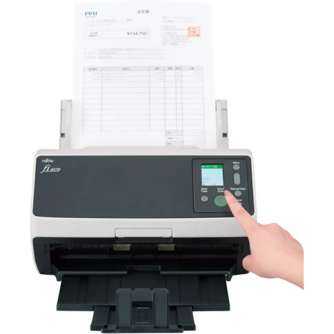 Ricoh(PFU) fi-8170 Документ сканер А4, двухсторонний, 70 стр/мин, автопод. 100 листов, USB 3.2, Gigabit Ethernet/ Ricoh(PFU) fi-8170, Document scanner, A4, duplex, 70 ppm, ADF 100, USB 3.2, Gigabit Ethernet фото 5