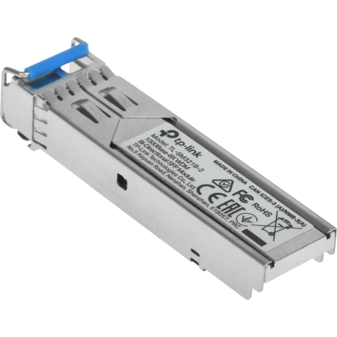 Трансивер/ 1000Base-BX WDM Bi-Directional SFP module, TX: 1310 nm and RX: 1550 nm, 1 LC Simplex port , up to 2 km transmission distance in 9/125 µm SMF фото 1
