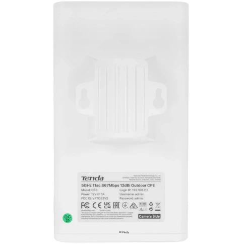 Точка доступа/ Tenda OS3 (2-pack) Наружная точка доступа (комплект 2 шт), 5 ГГц, до 867 Мбит/с, внешняя антенна 1x12dBi, IP65, PoE фото 7