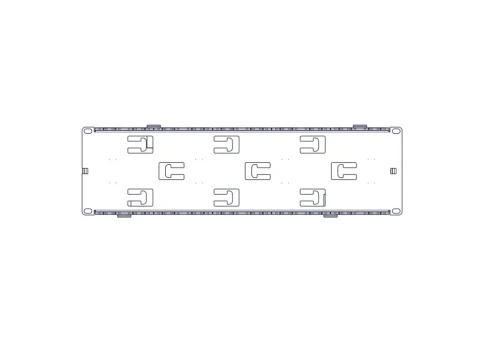 Horizontal Cable Organizer Excelente Series 3U Plastic Fingers фото 12