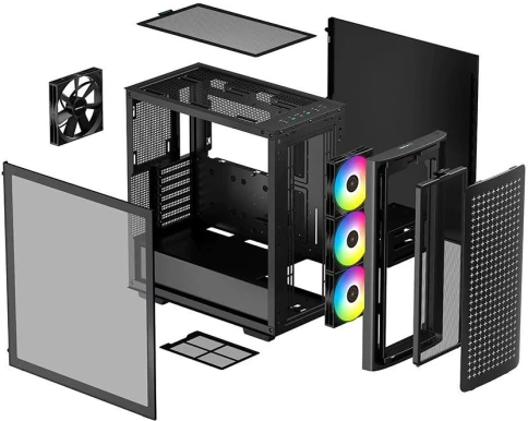 Корпус Deepcool CK560 черный ATX 3x120mm 4x140mm 2xUSB3.0 audio bott PSU [R-CK560-BKAAE4-G-1] фото 11