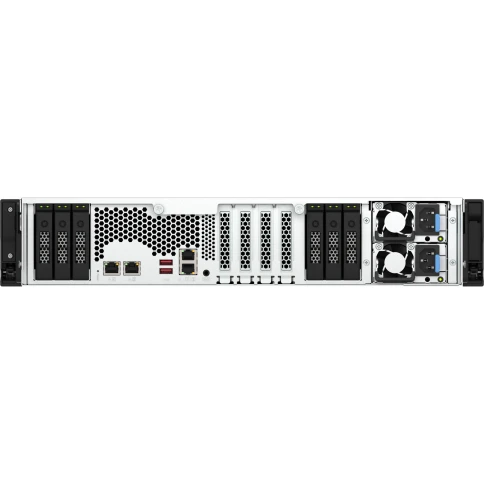Сетевое хранилище без дисков/ ENTERPRISE QNAP TS-h3077AFU-R7-64G QuTS hero NAS, AMD Ryzen 7 7000 8-c/16t processor, up to 5.3 GHz, 64 GB UDIMM DDR5 (2x 32 GB) up to 128 GB (4 x 32 GB), 30-bay x 2.5-inch for SATA SSD, 2x10 GbE, 2x2.5 GbE, 3xPCIe Slot, 2xUS фото 7