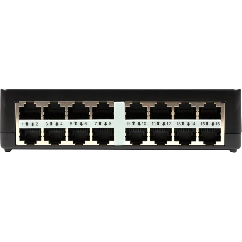 Коммутатор/ Unmanaged Switch 16x100Base-TX, plastic case фото 1