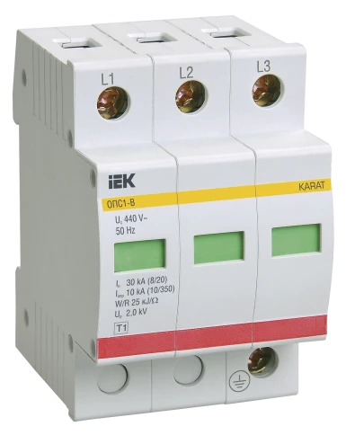 KARAT ОПС1-B УЗИП 3P In=30кА Un=400В Im=60кА IEK фото 3