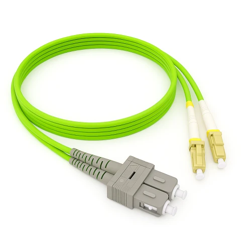 Патч-корд ADVANT ADVOM5-PCD05-LCSC-UU-LL, Duplex, тип волокна: MM 50/125 (OM5). Разъемы: LC/UPC-SC/UPC. Длина: 5, оболочка: LSZH, диаметр кабеля: 3 фото 1