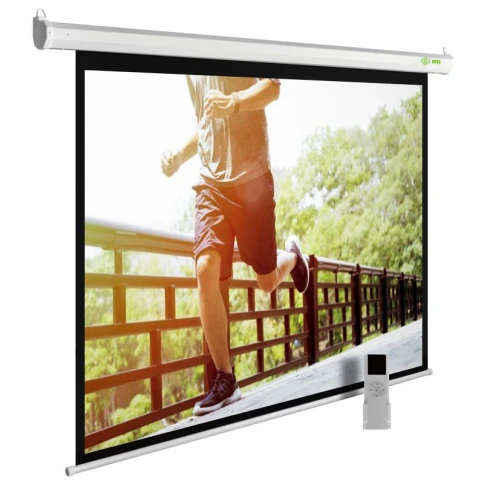 Экран Cactus 175x280см MotoExpert CS-PSME-280x175-WT 16:10 настенно-потолочный рулонный белый (моторизованный привод) фото 1