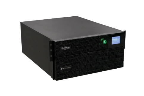 Systeme Electric Smart-Save Online SRT 6000 ВА, конвертируемый форм-фактор 5U, 230 В, 1:1, клеммный вход/выход, 6 розеток IEC C13 и 4 розетки  IEC C19,  SmartSlot, LCD, USB HID, SNMP карта, версия с возможностью увеличения времени автономии. фото 2