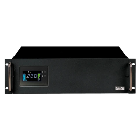 Источник бесперебойного питания Powercom King Pro RM KIN-3000AP LCD 2400Вт 3000ВА черный/ UPS Powercom King Pro RM KIN-3000AP LCD 2400W 3000Va black фото 2